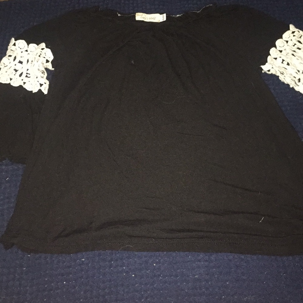 Black and white dressy shirt